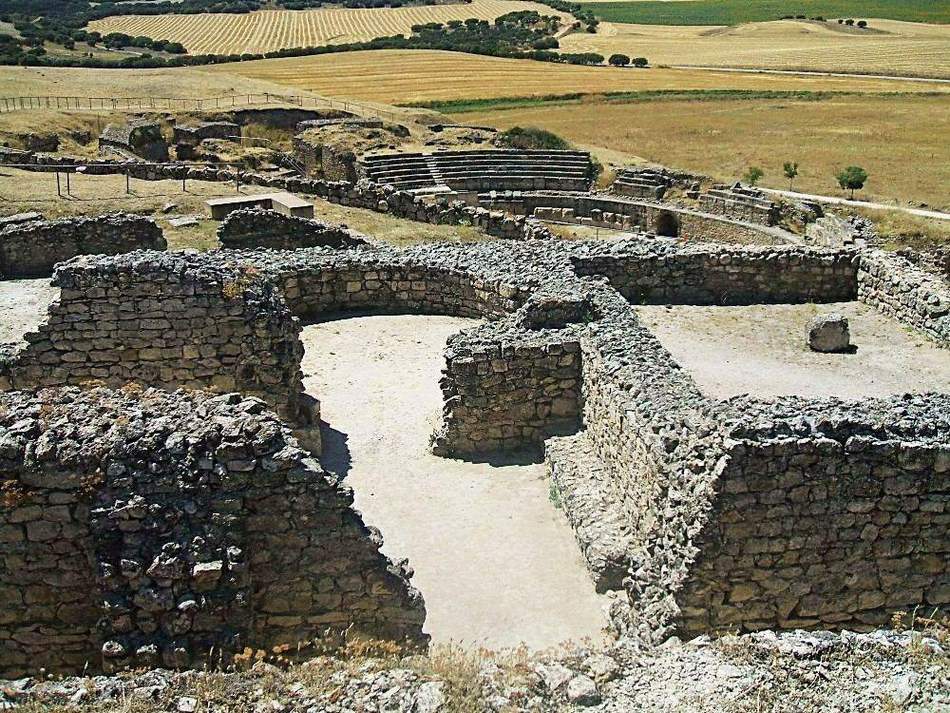 Vista del parque arqueológico de Segóbriga