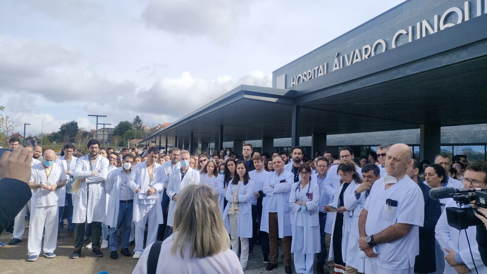 Concentración CESM en el Hospital Álvaro Cunqueiro el pasado día 11 | María Díaz