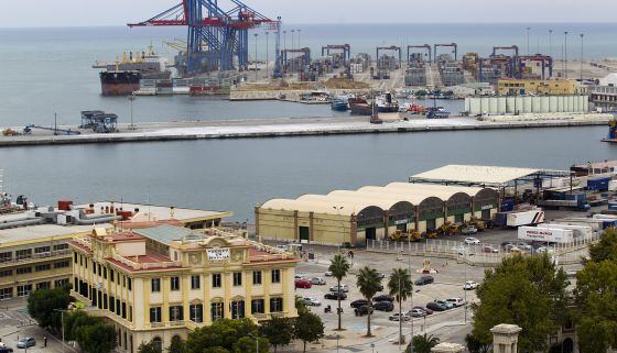 Recinto portuario de Málaga