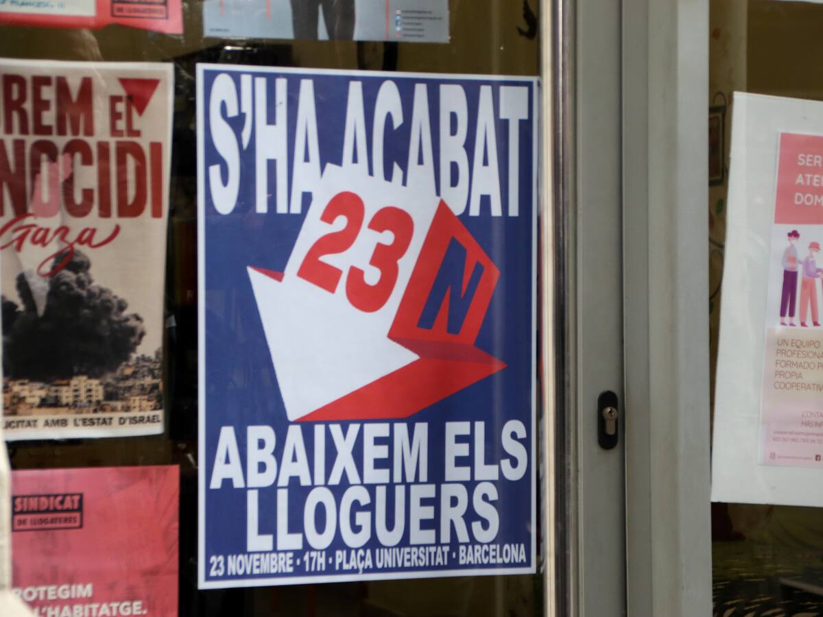 Enric Aragonès, portaveu del Sindicat de Llogateres explica les reivindicacions que fan en relació a l'habitatge i confia que la manifestació de dissabte serà "la més massiva que s'ha fet" en molt temps