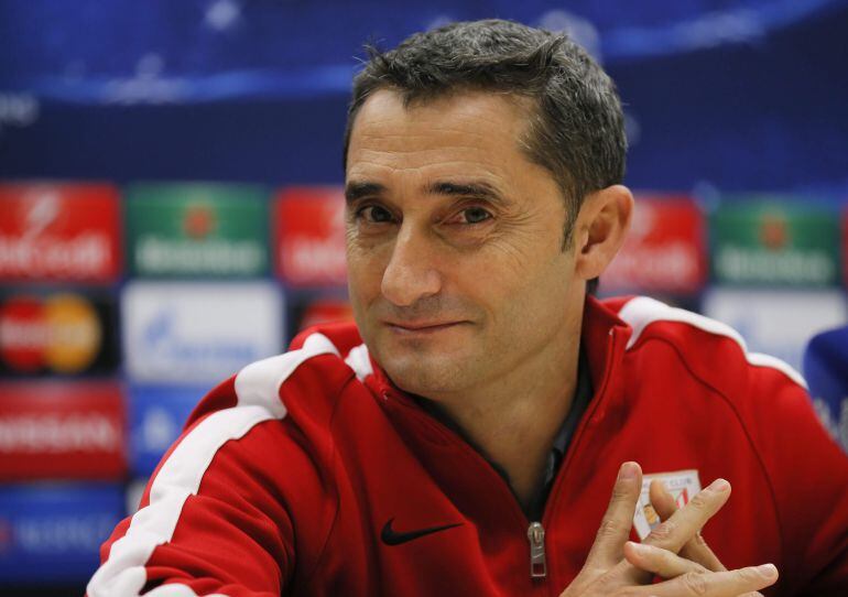 El entrenador del Athletic Club de Bilbao, Ernesto Valverde
