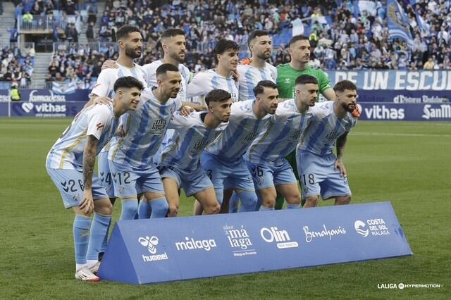 El equipo titular del Málaga en el partido contra el Levante