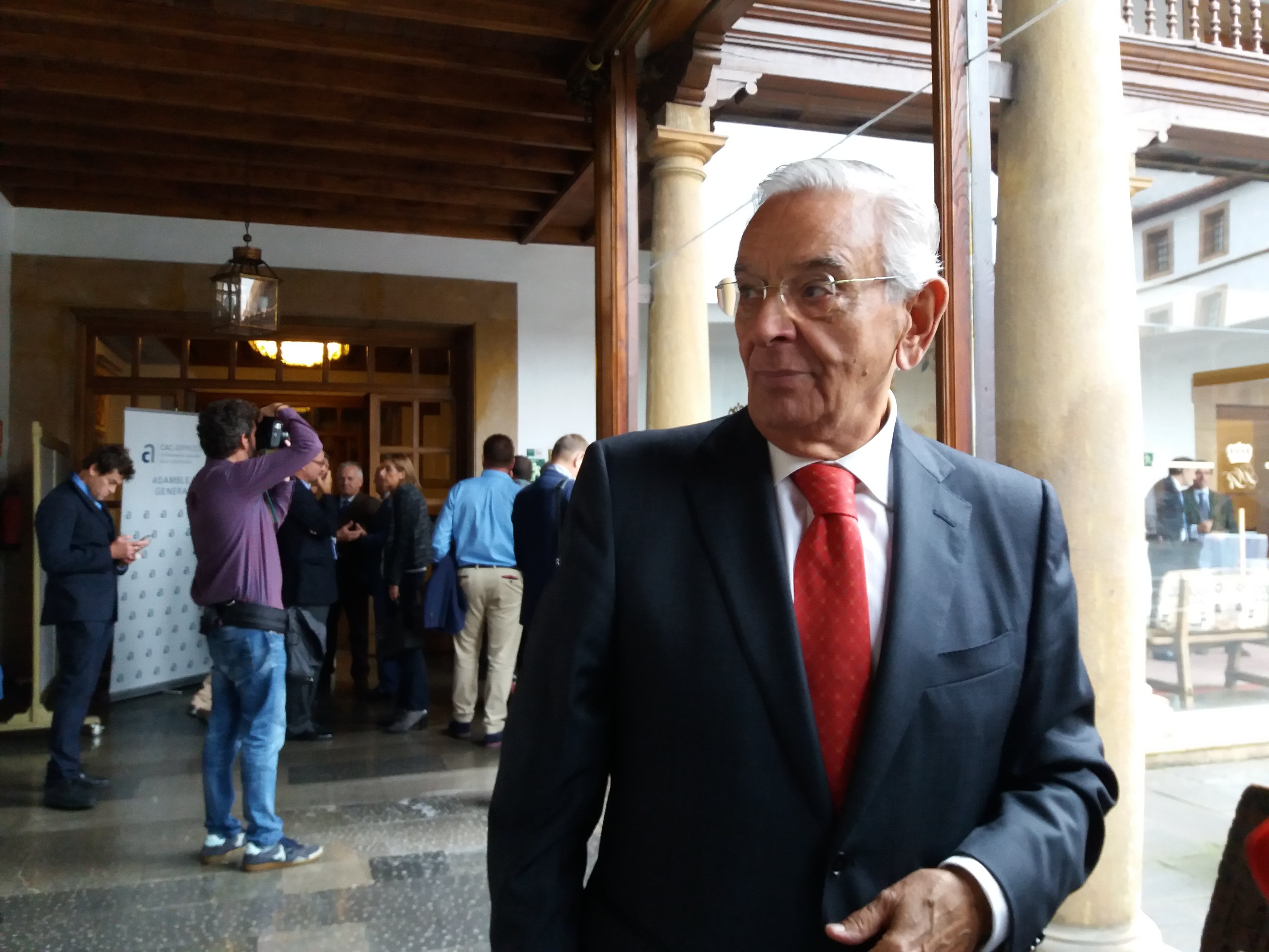 Serafín Abilio durante la celebración de una de las últimas asambleas de la CAC que presidió