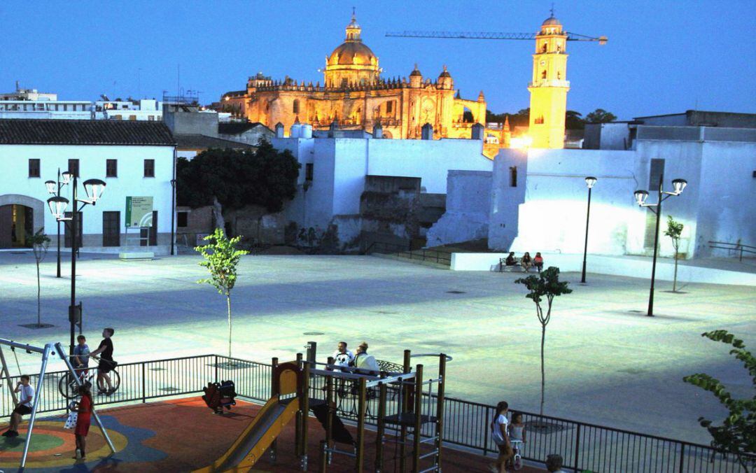 Imagen de la plaza Belén, en el casco histórico de la ciudad