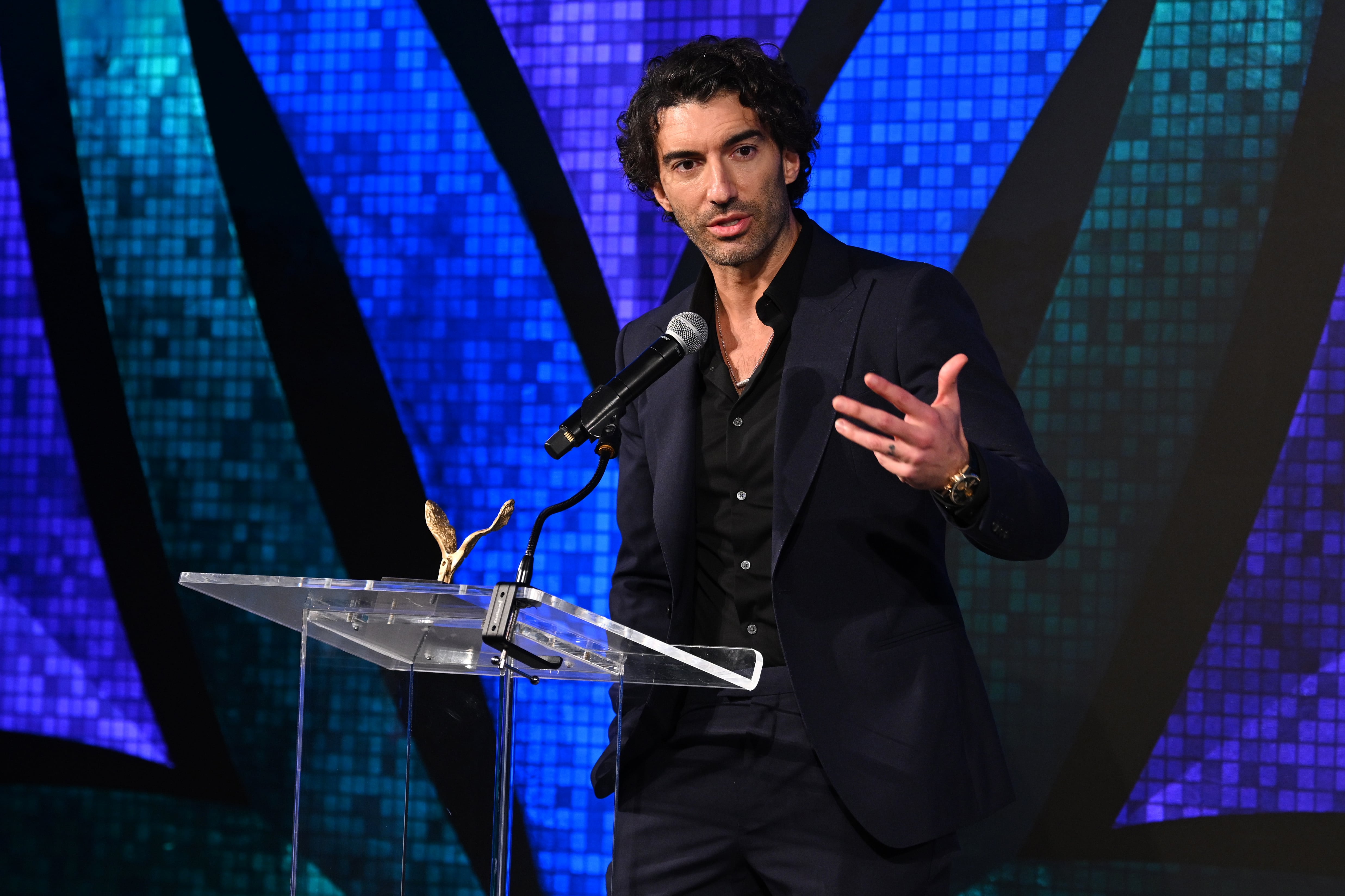 El actor Justin Baldoni durante una gala solidaria de premios el pasado diciembre.