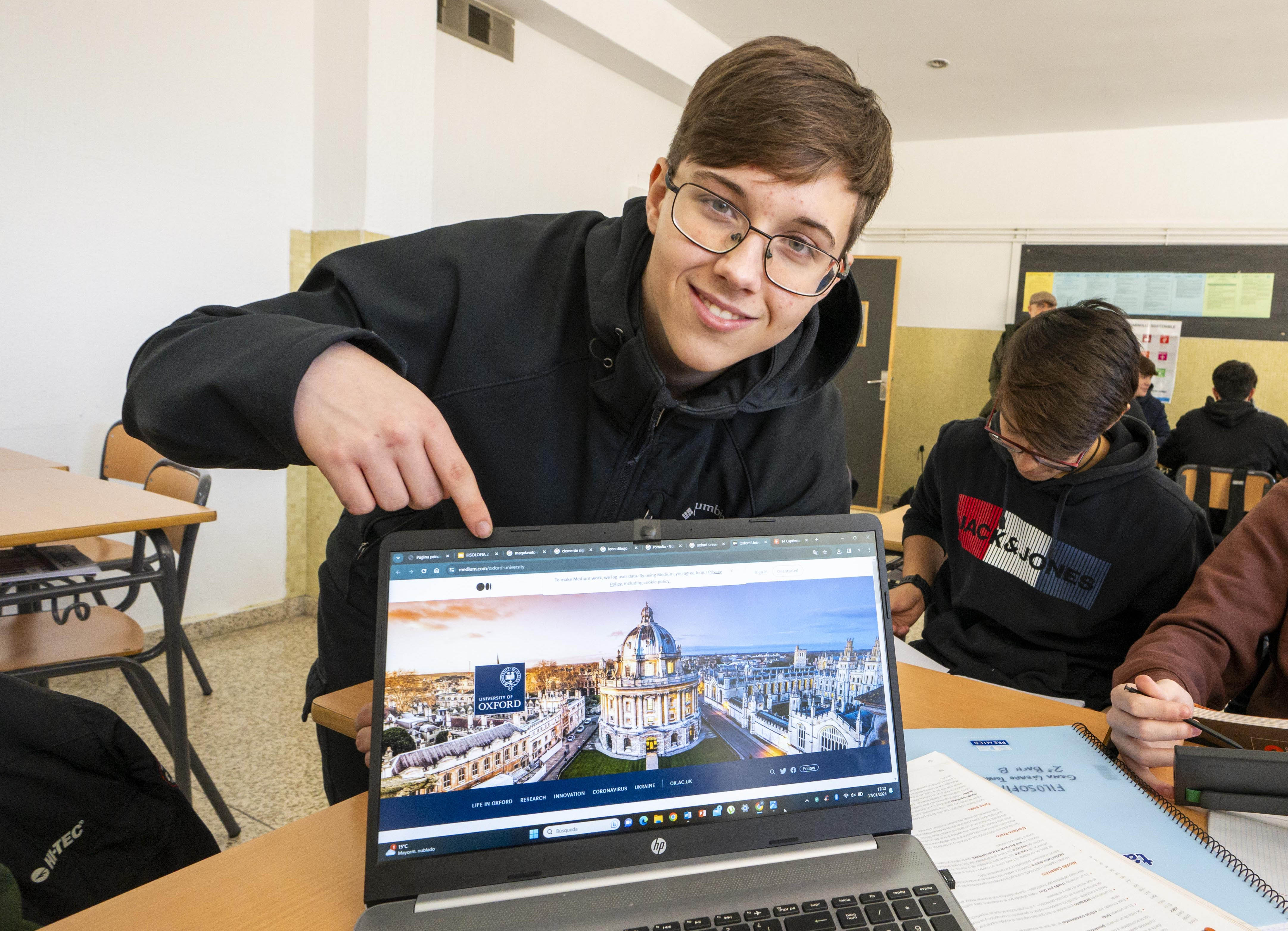 Miguel Donaire Arcas-Sariot, un estudiante de Granada que con tan solo 15 años ya cuenta con una plaza reservada en la prestigiosa Universidad de Oxford.