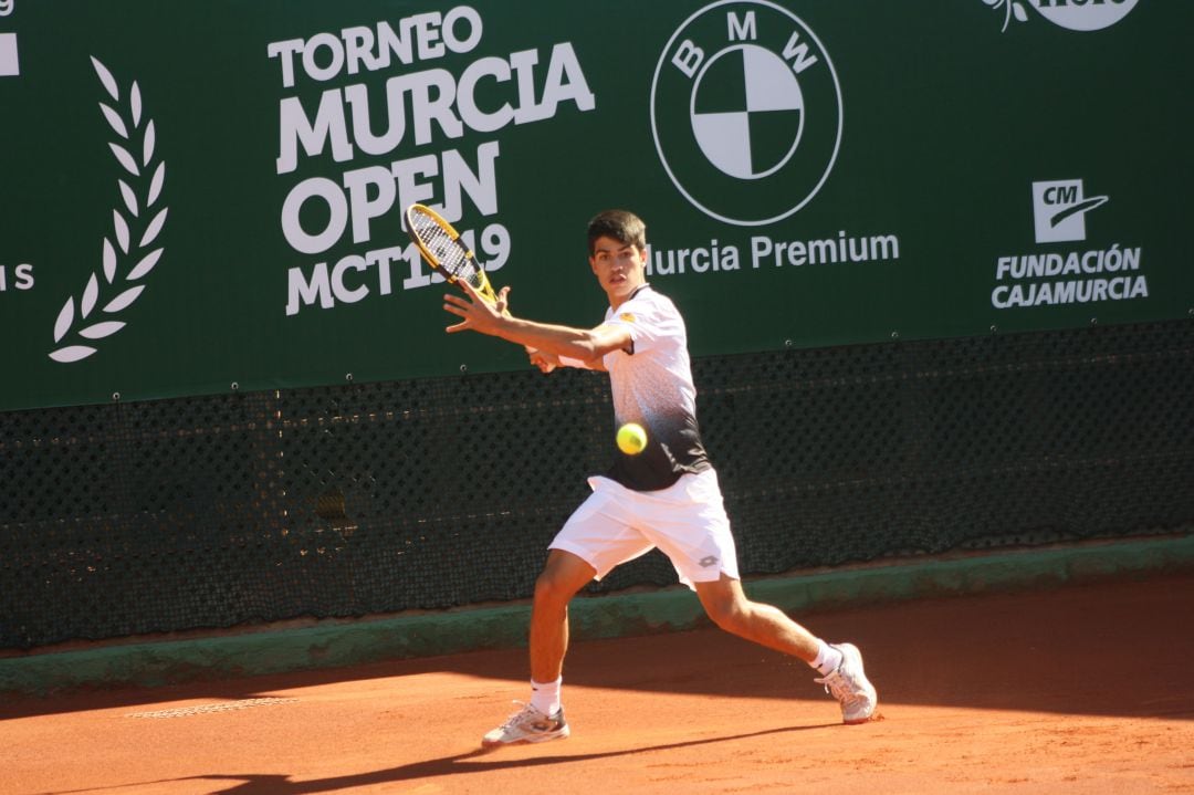 Carlos Alcaraz en el primer ATP Murcia Open en 2019