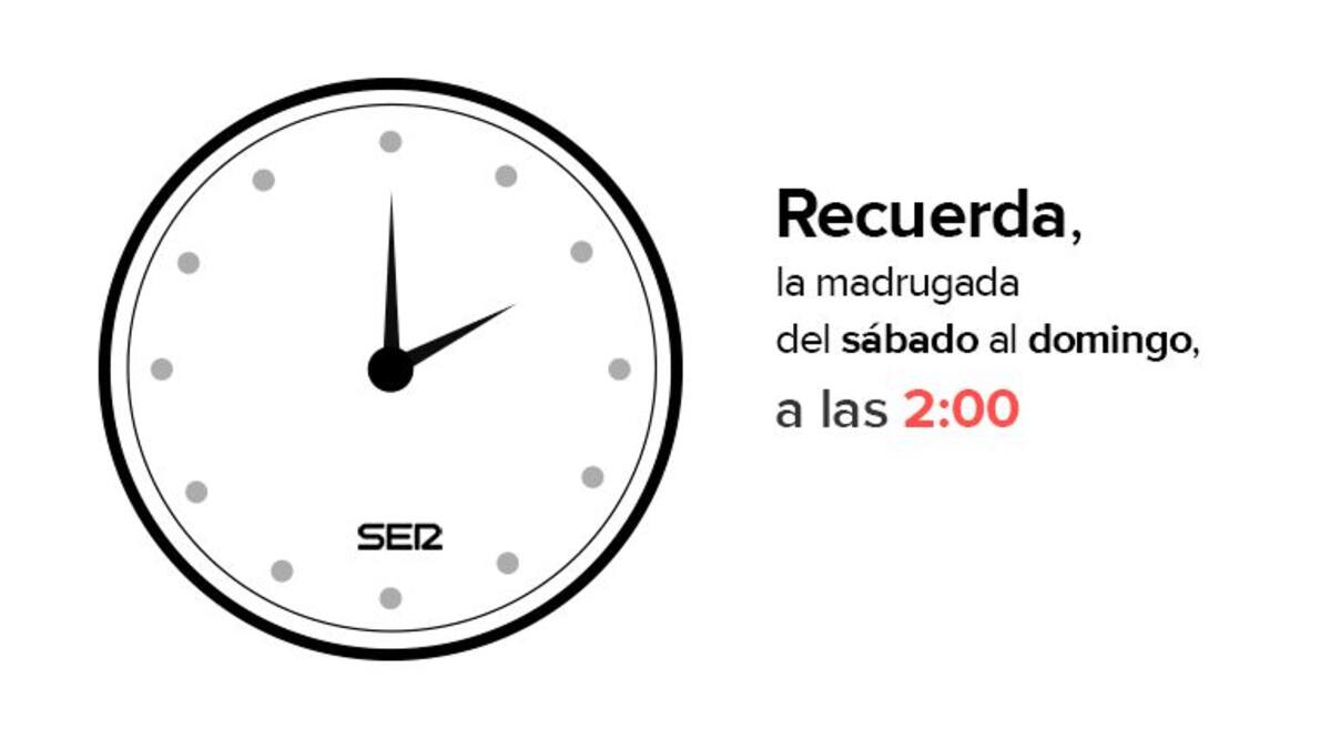 Este fin de semana tendremos una hora menos de sueño y una hora más de luz