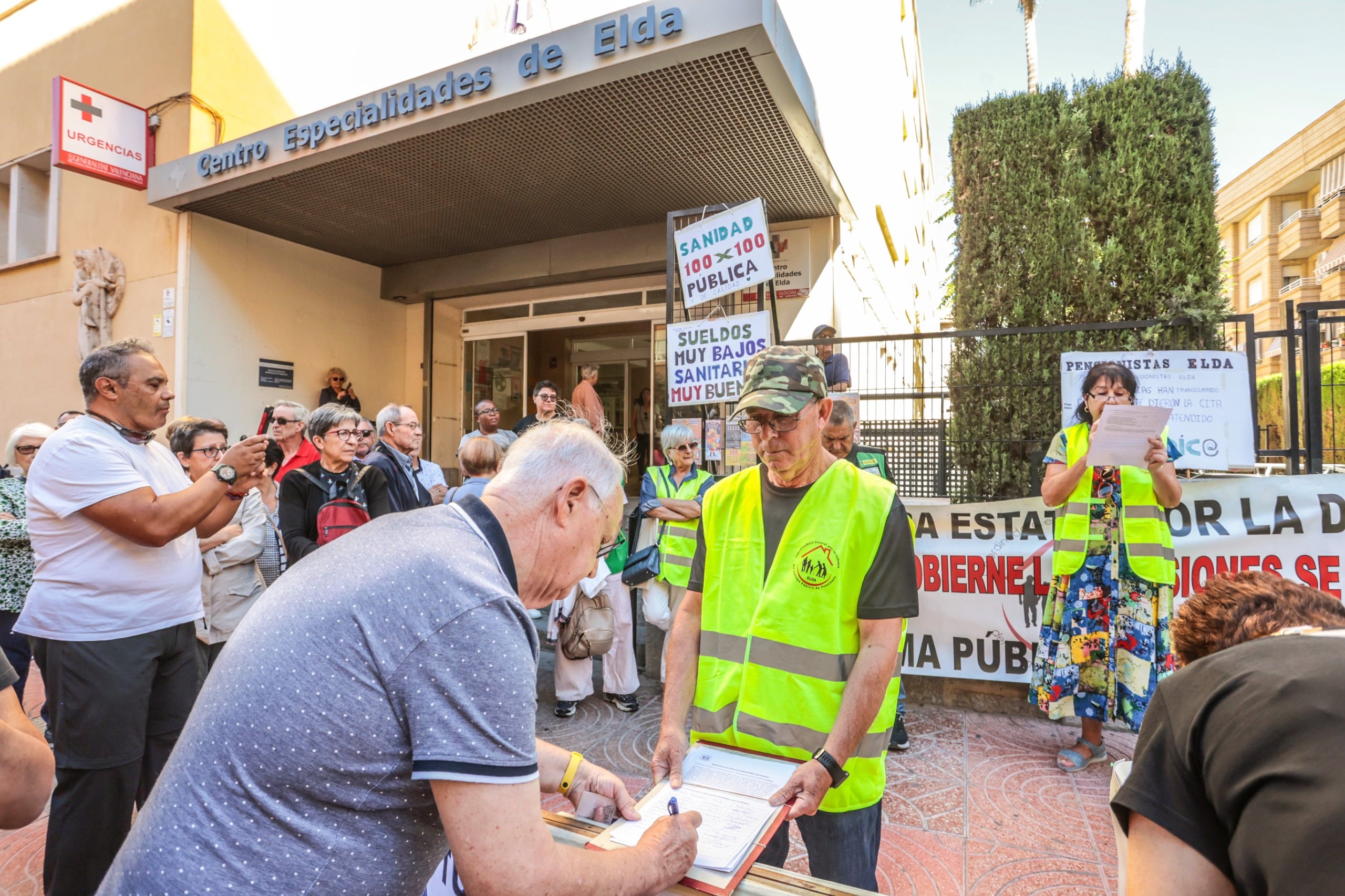 Se han recogido firmas para denunciar la situación de la sanidad pública