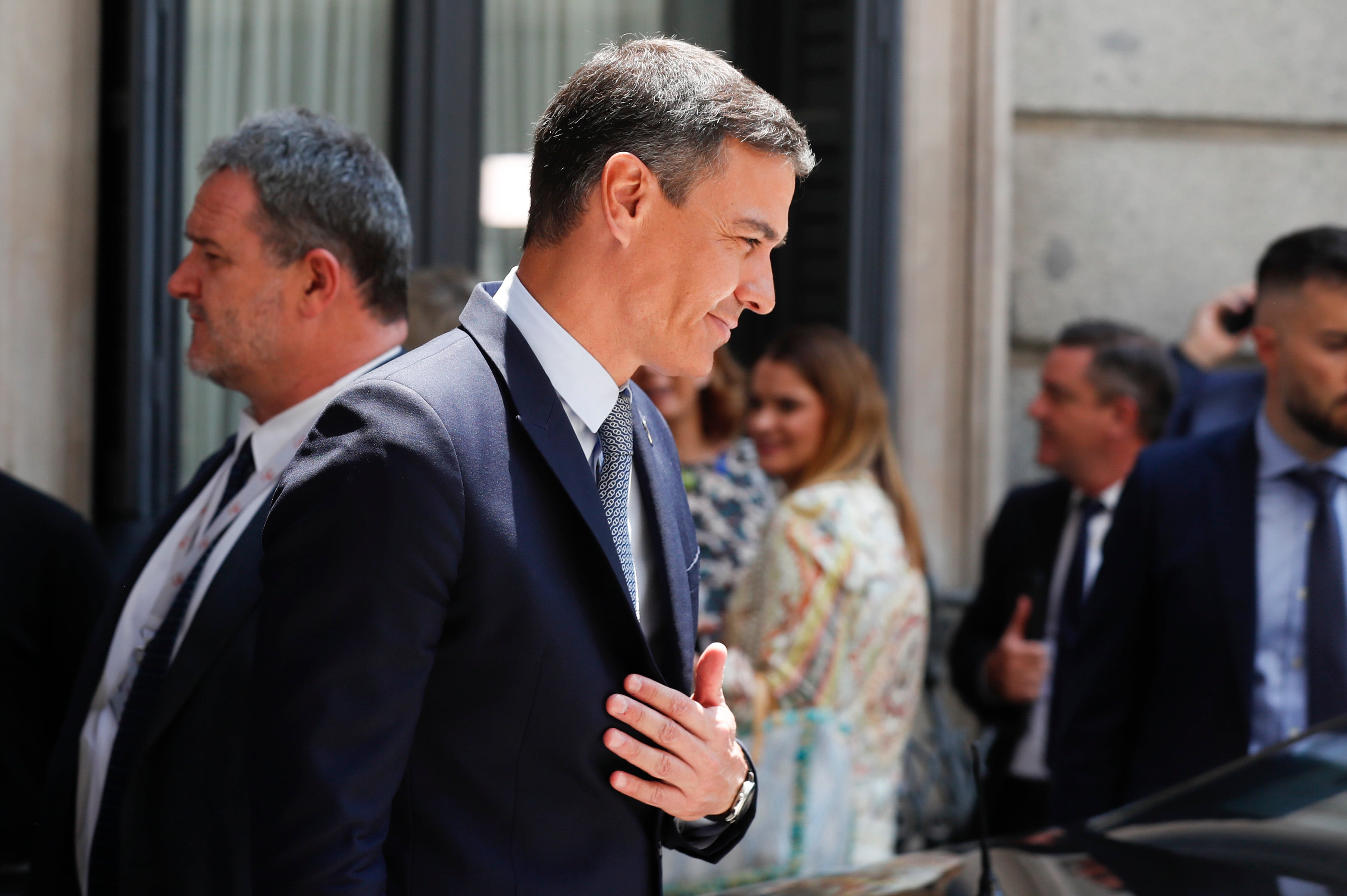 El presidente del Gobierno, Pedro Sánchez tras su intervención en el debate sobre el estado de la nación