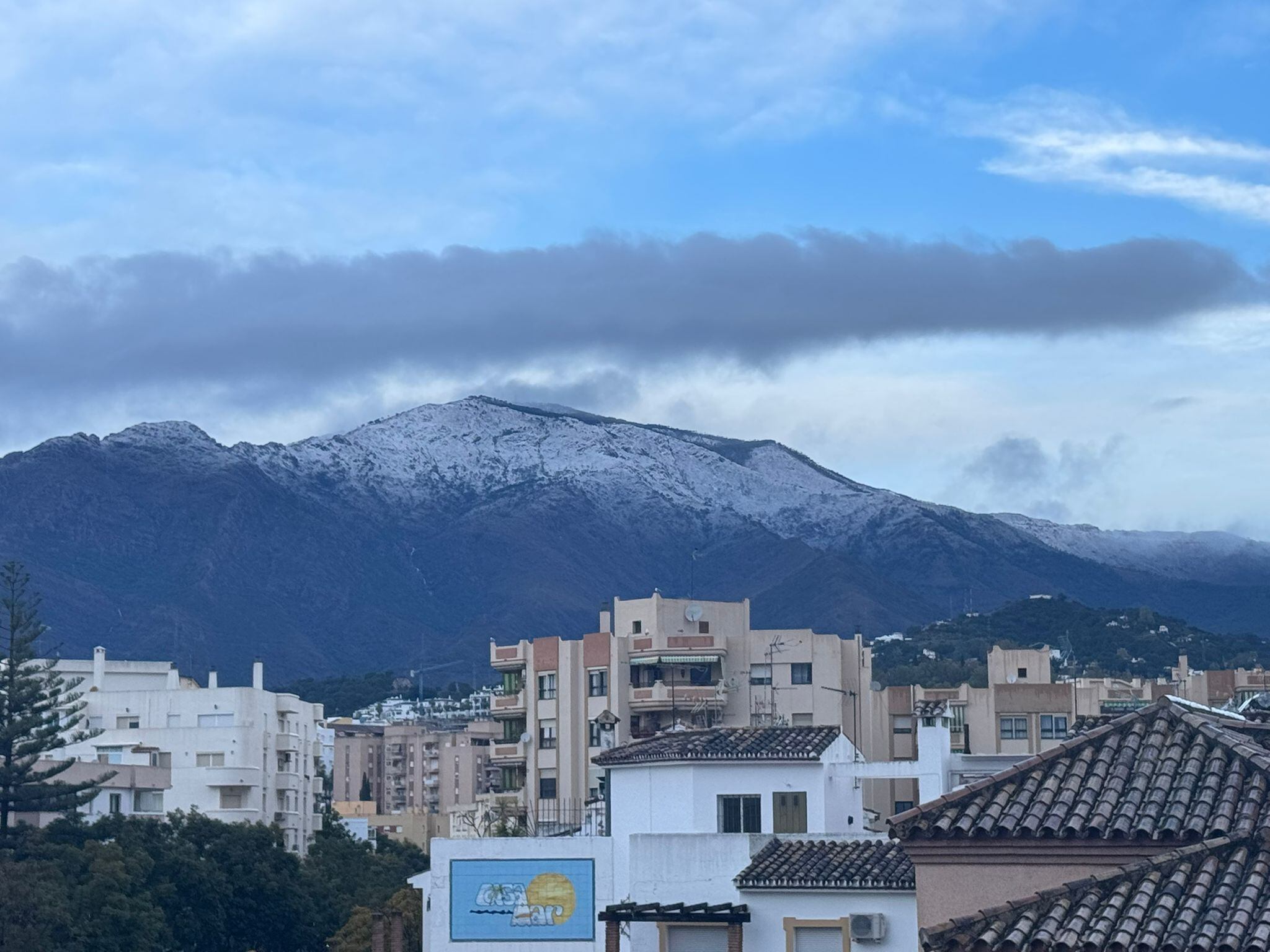 Nevada en Sierra Bermeja 24 de enero 2026, Estepona