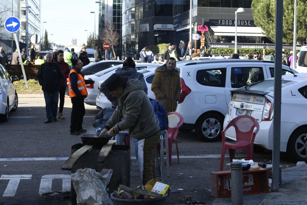 Los taxistas trasladan su &#039;zona cero&#039; a el Paseo de la Castellana