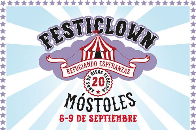 Cartel de esta edición del Festiclown Móstoles