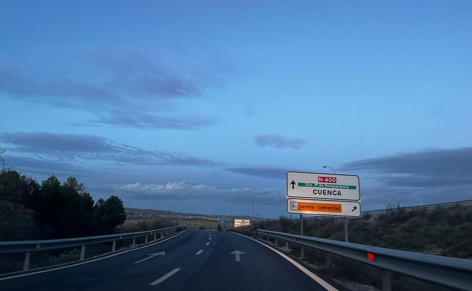 Imagen de archivo de la carretera que conecta con la TO-23, en las inmediaciones del Centro Comercial Luz del Tajo de Toledo