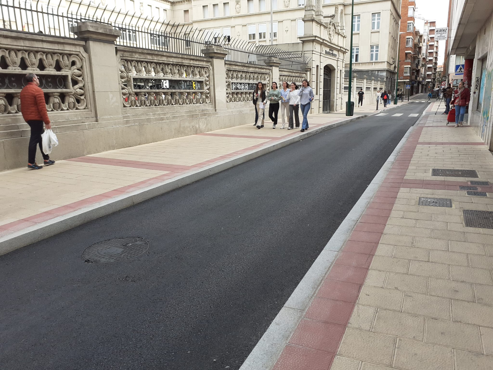 Visita del alcalde a las obras