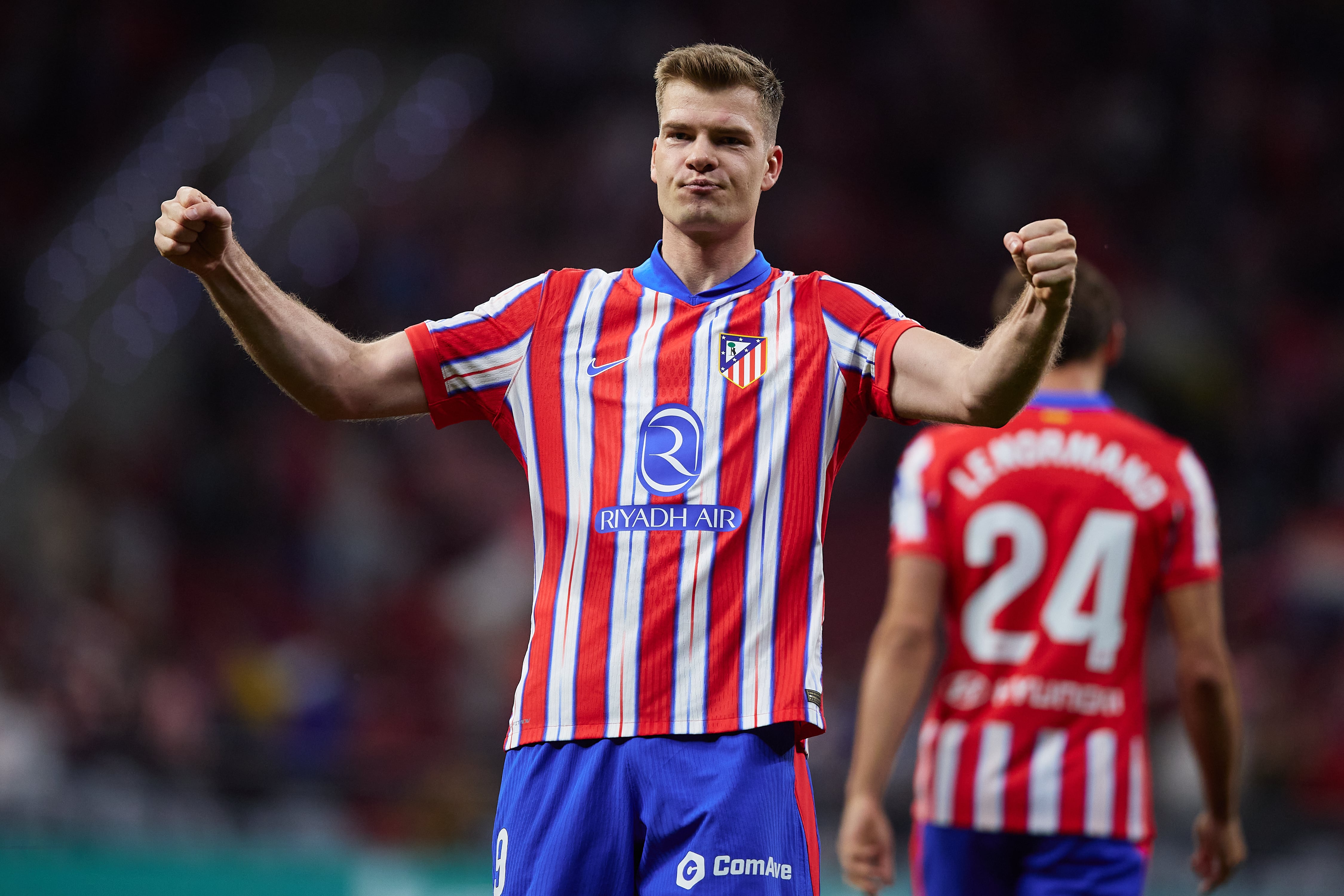 Sorloth celebra su gol ante el Rayo Vallecano