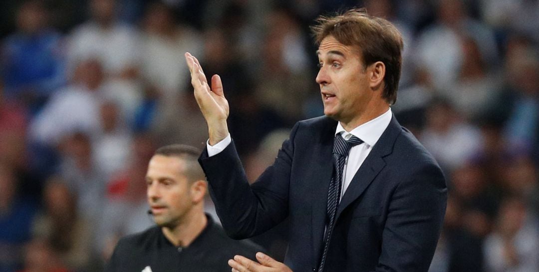 Julen Lopetegui, durante el partido ante el Real Madrid