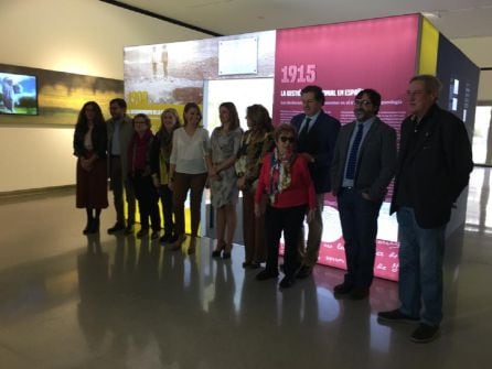 Representantes de todas las instituciones que ha colaborado en la celebracion del centenario y en la exposición