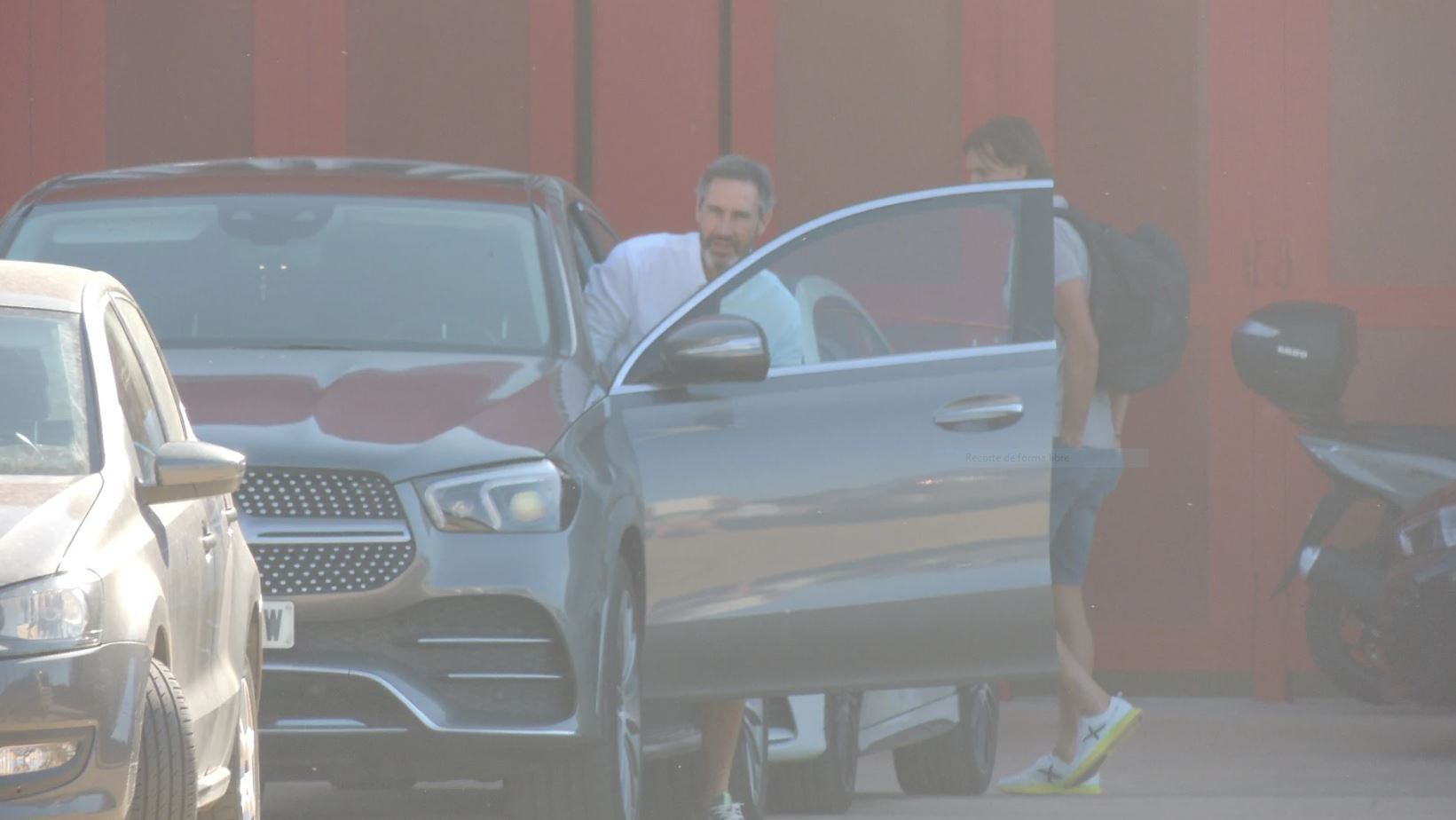 Vicente Moreno saliendo del Mediterráneo.