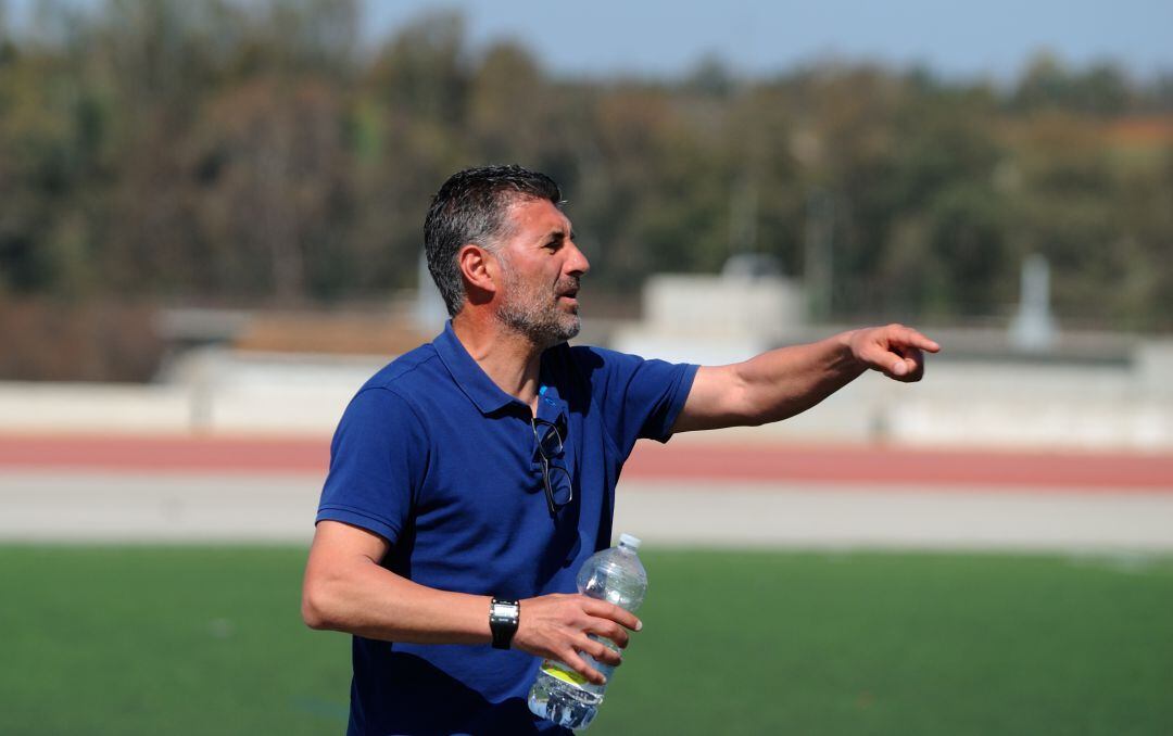 Juan Luis Aguilocho durante un partido esta temporada 