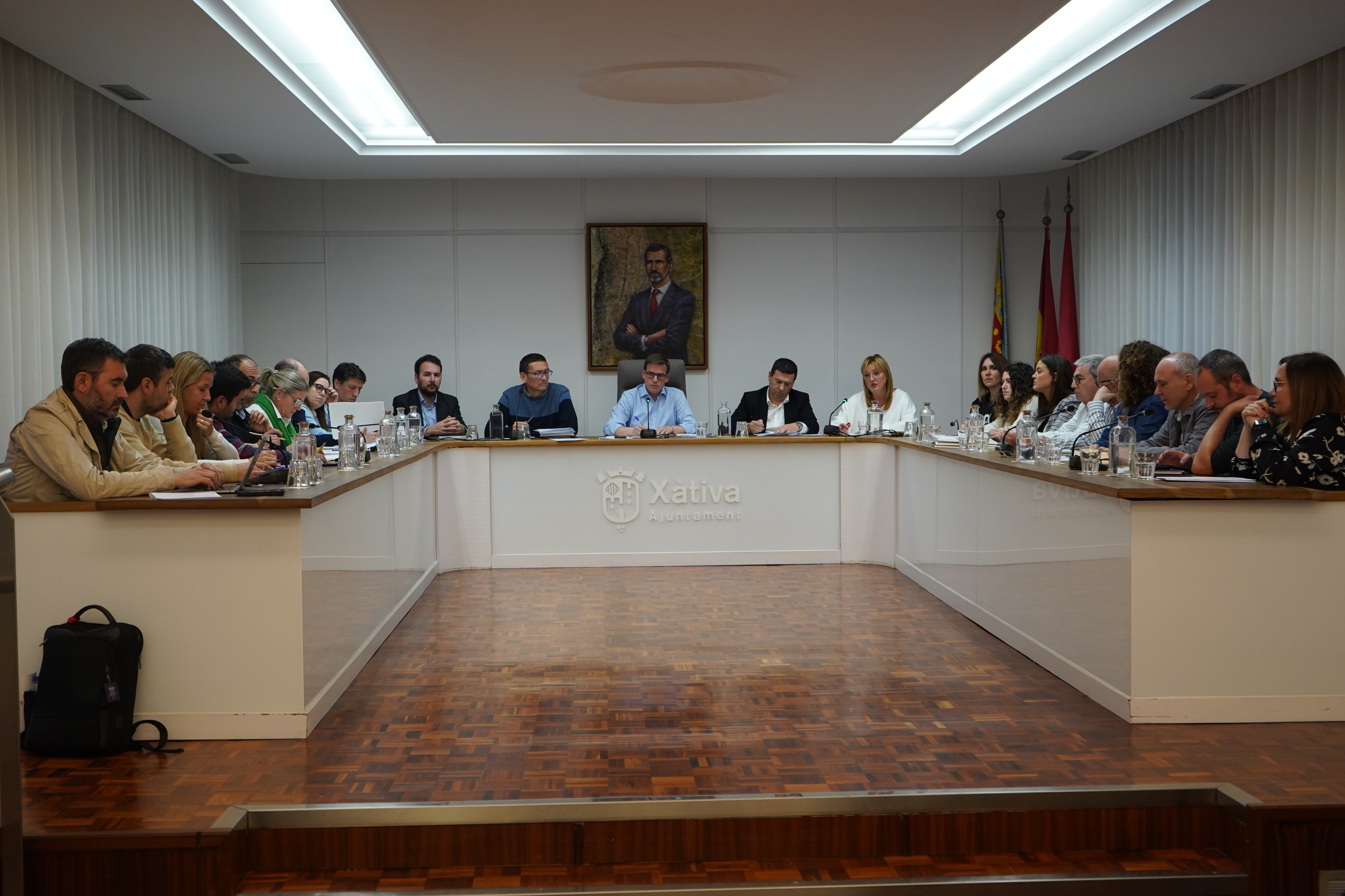 Pleno del mes de marzo en Xàtiva
