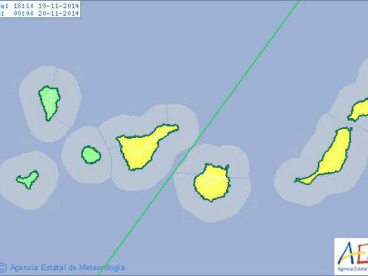 La AEMET rebaja el aviso por lluvia