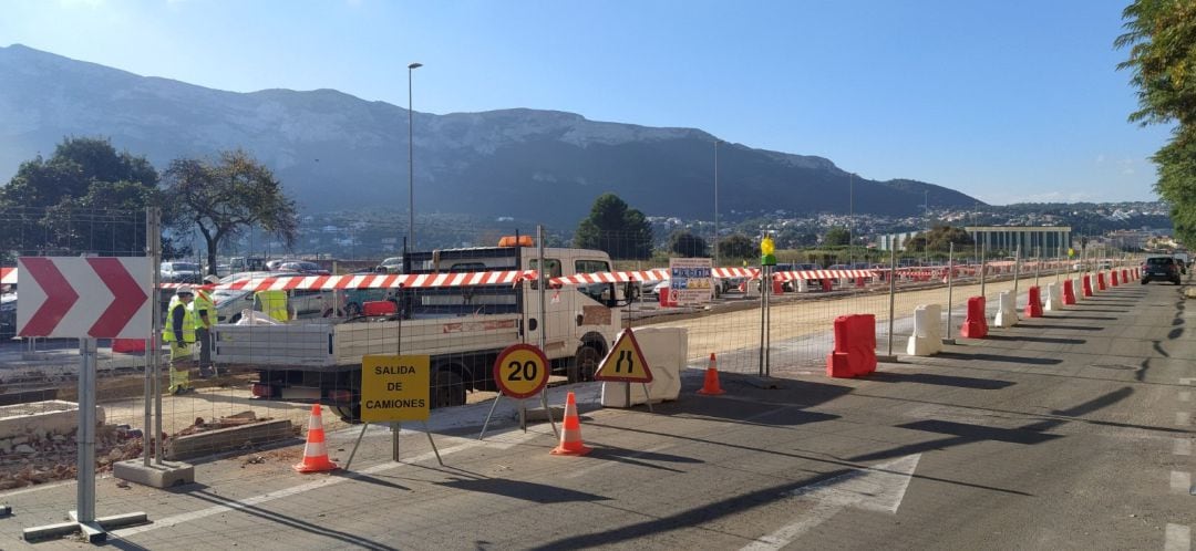 Imagen de archivo de las obras del TRAM, en noviembre de 2020.