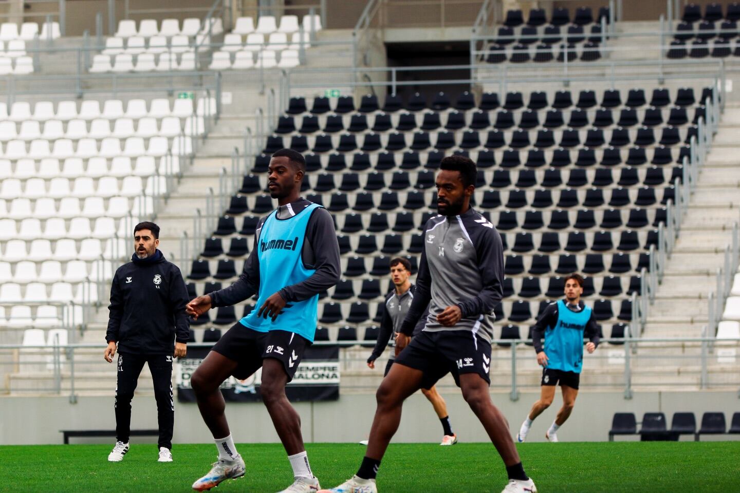 Un entreno de la Balona