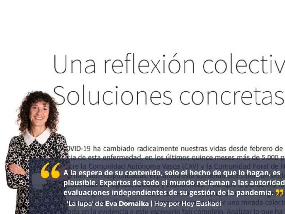 La reflexión que el Gobierno debería impulsar