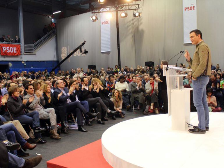 Pedro Sánchez abre la campaña electoral del PSOE en Getafe.