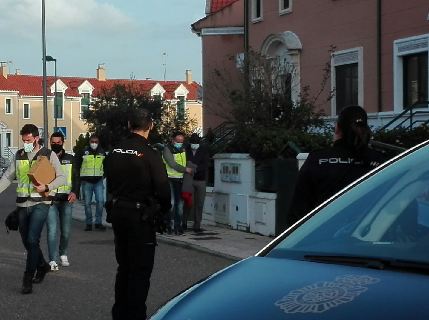 Momento de la detención de Alberto Vega en marzo de 2021