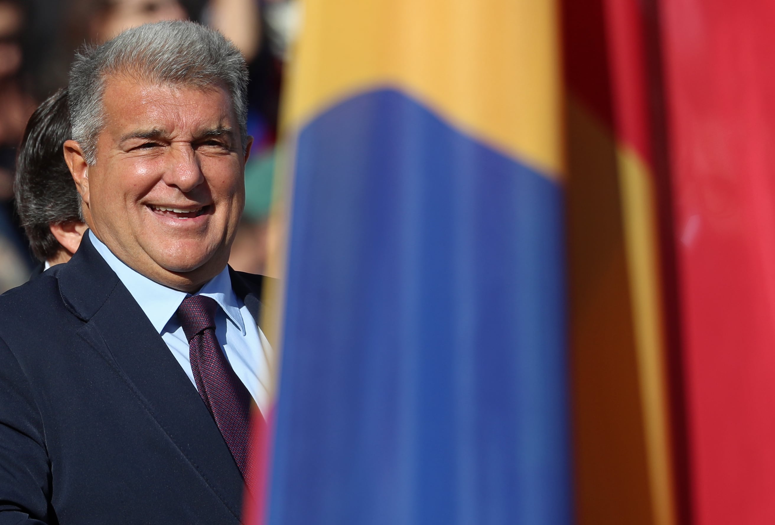 Joan Laporta, durante el último partido entre el FC Barcelona y el Real Madrid