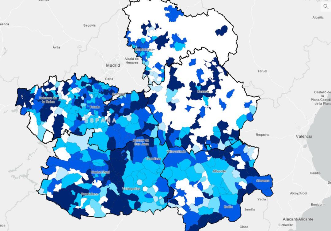 La mayor bajada de casos en las capitales se ha dado en Guadalajara