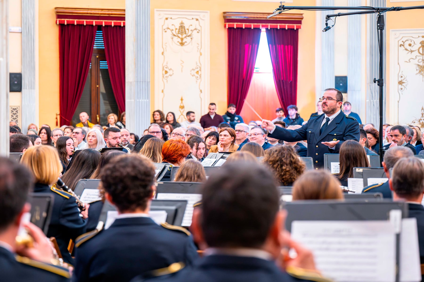Un instant del concert durant l'a seua interpretació a càrrec de la Primitiva