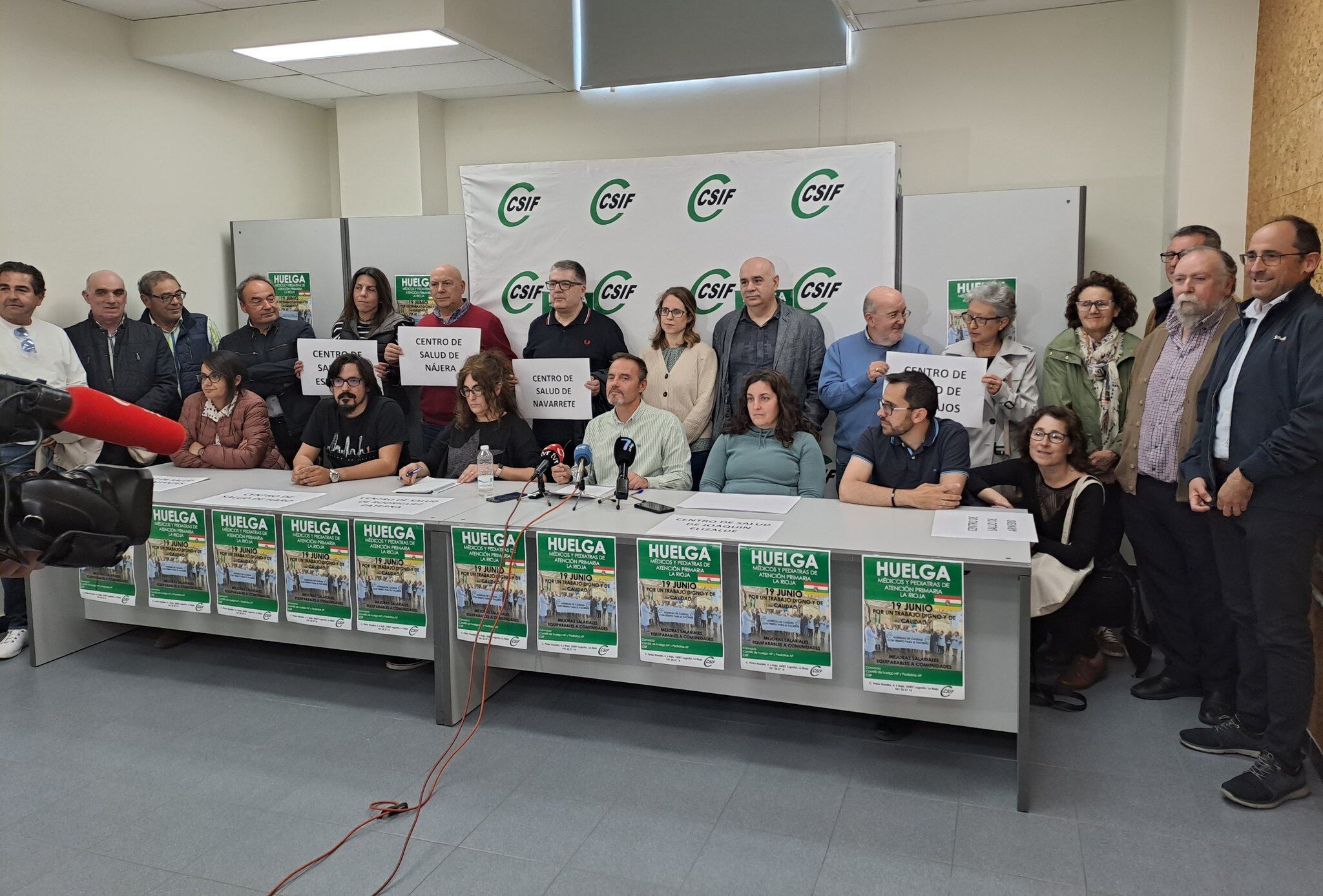 Rueda de prensa de CSIF sobre la huelga del 19 de junio