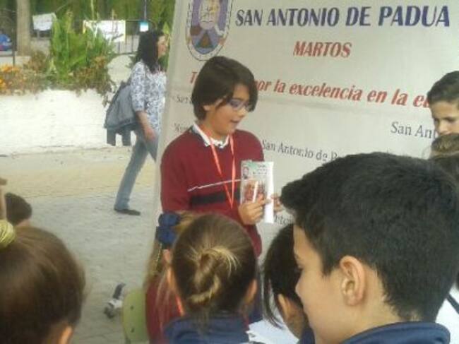 Participación de los niños en la Feria del Emprendimiento
