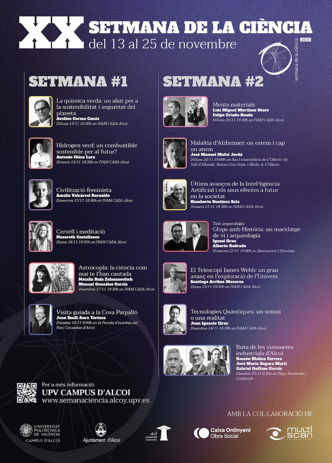 Programación 20 Semana de la Ciencia Alcoy
