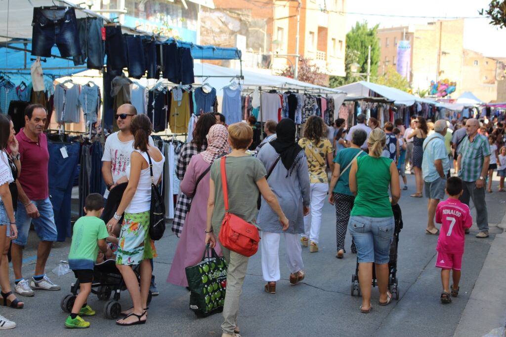 El mercado mensual de Binéfar se celebrará este sábado. Foto: Ayuntamiento de Binéfar