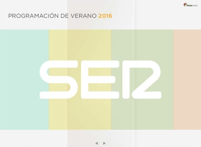 Portada del dossier de la programación de verano 2016