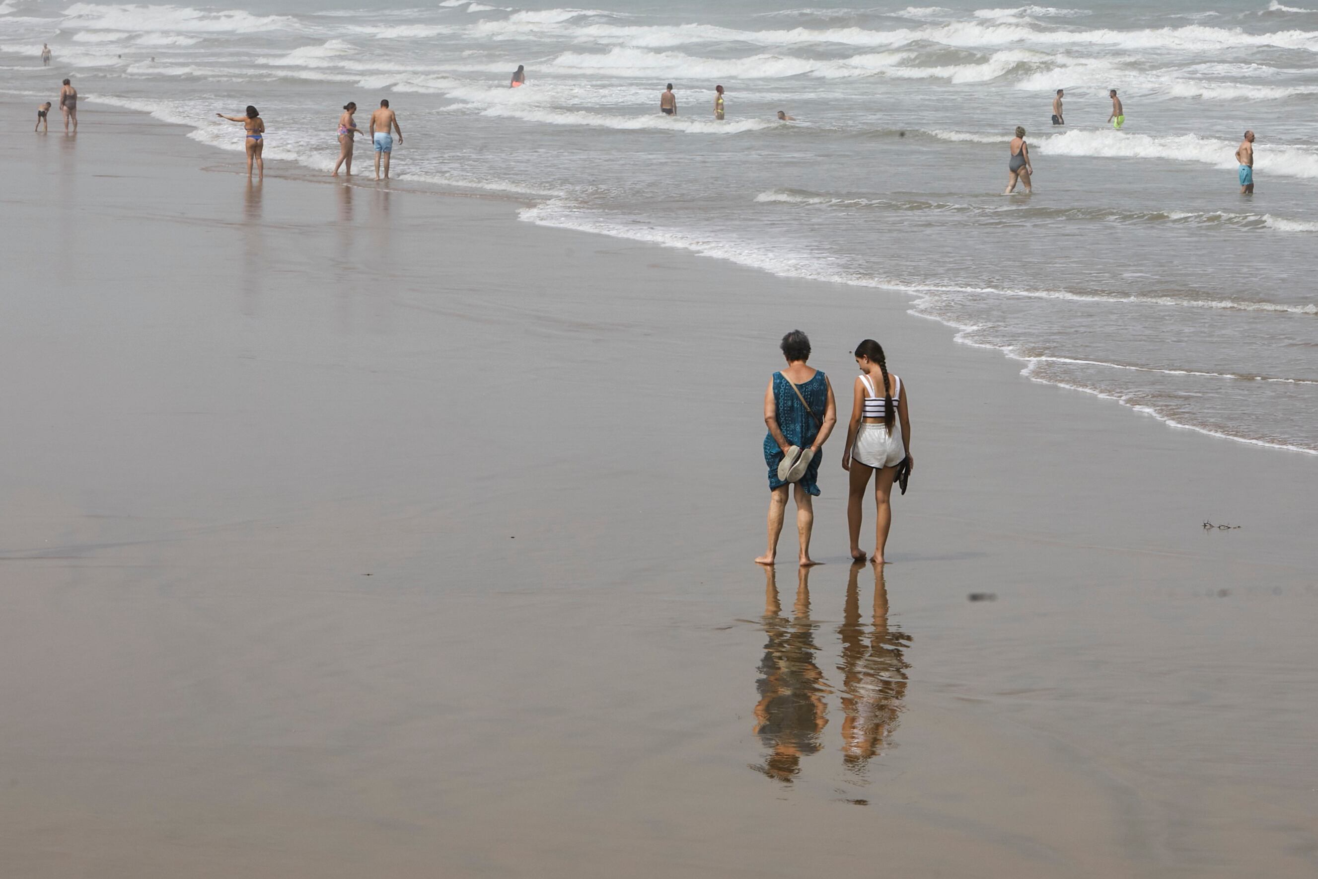 Vista general de la playa de Gandia.