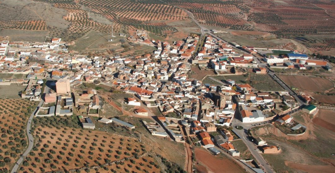 Imagen aérea de la localidad ciudadrealeña de Terrinches 