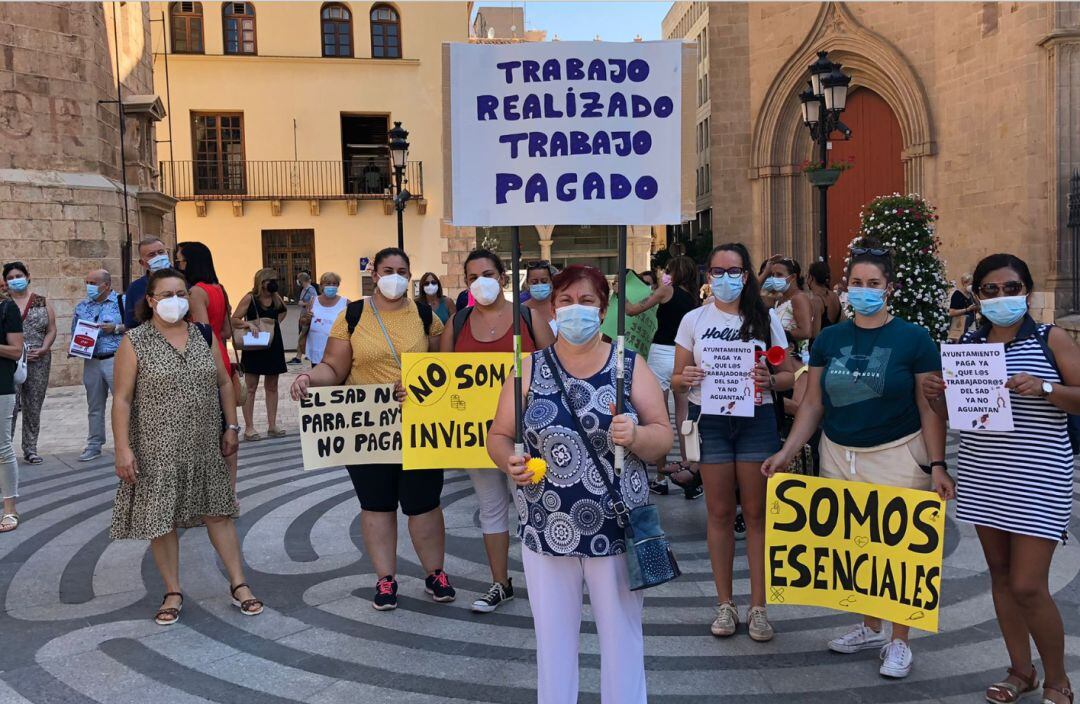 Imagen de la protesta.