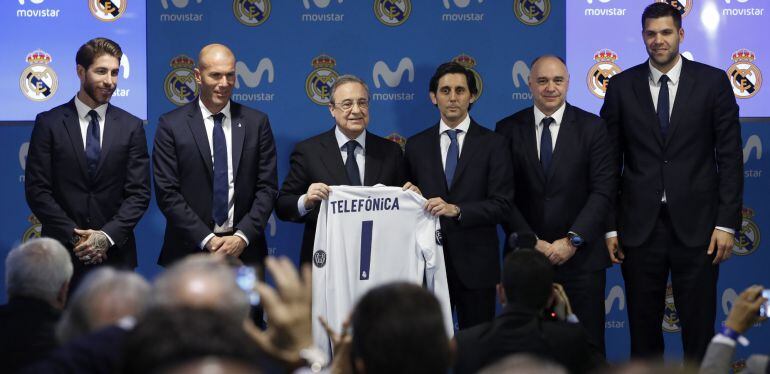 El Real Madrid y Telefónica han presentado su nuevo acuerdo para las dos próximas temporadas.