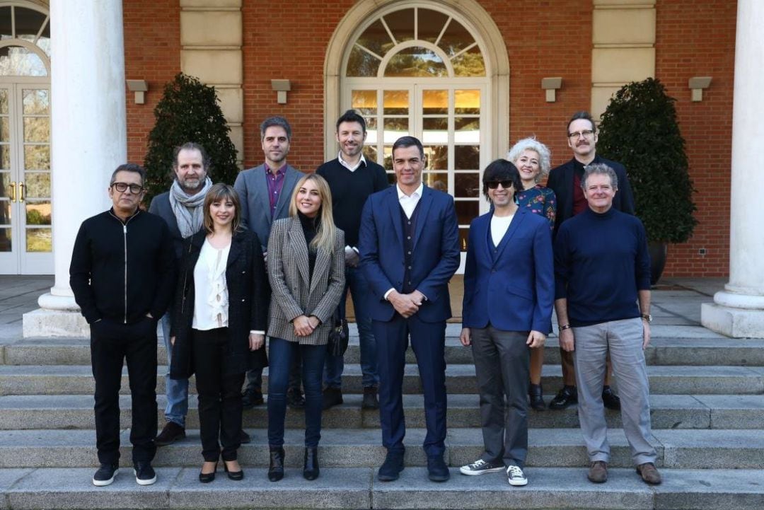 Pedro Sánchez junto a Buenafuente, Piedrahita, Ernesto Sevilla o Juan Luis Cano