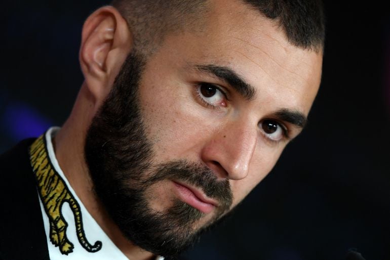 Primer plano de Benzema