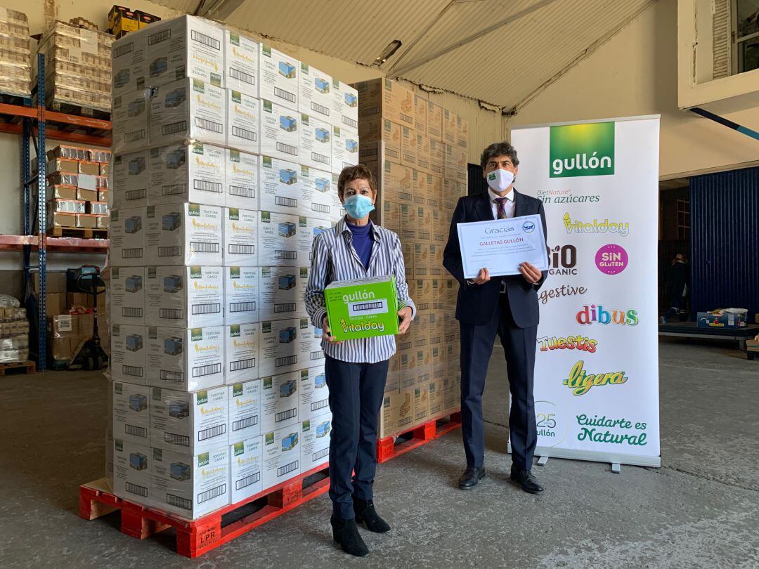 Galletas Gullón arranca la campaña de la Gran Recogida 2020 del Banco de Alimentos de Palencia donando 1.500 kilos de galletas