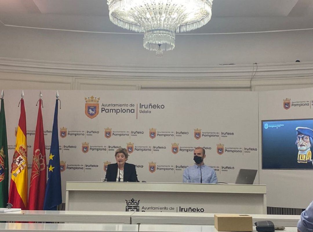 Presentación de las imágenes 3D de los Gigantes y Cabezudos de Pamplona.