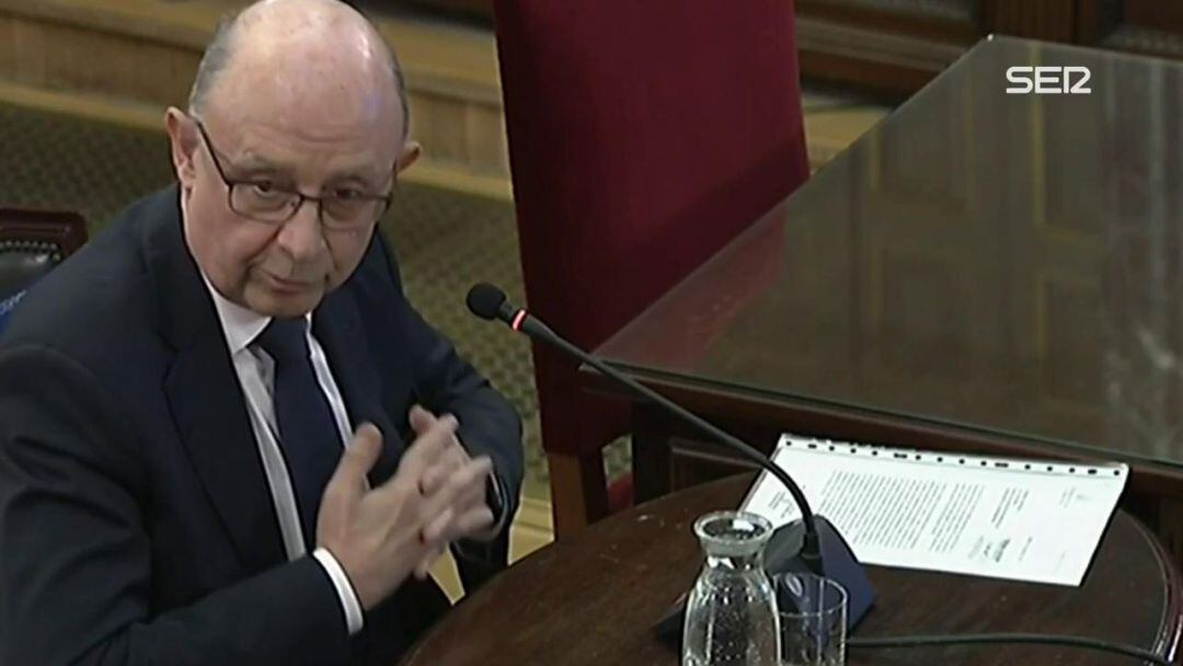 Cristóbal Montoro, durante la declaración en el Supremo.