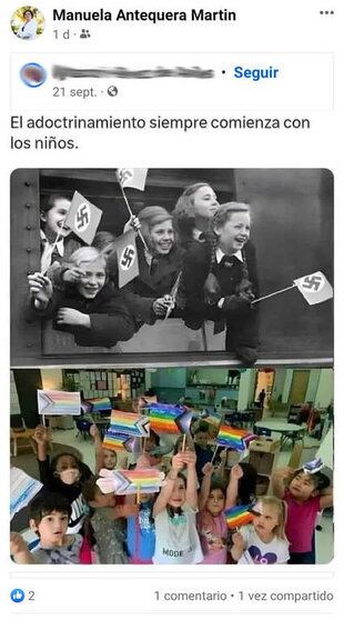 Facebook de la concejala del PP Manuela Antequera.