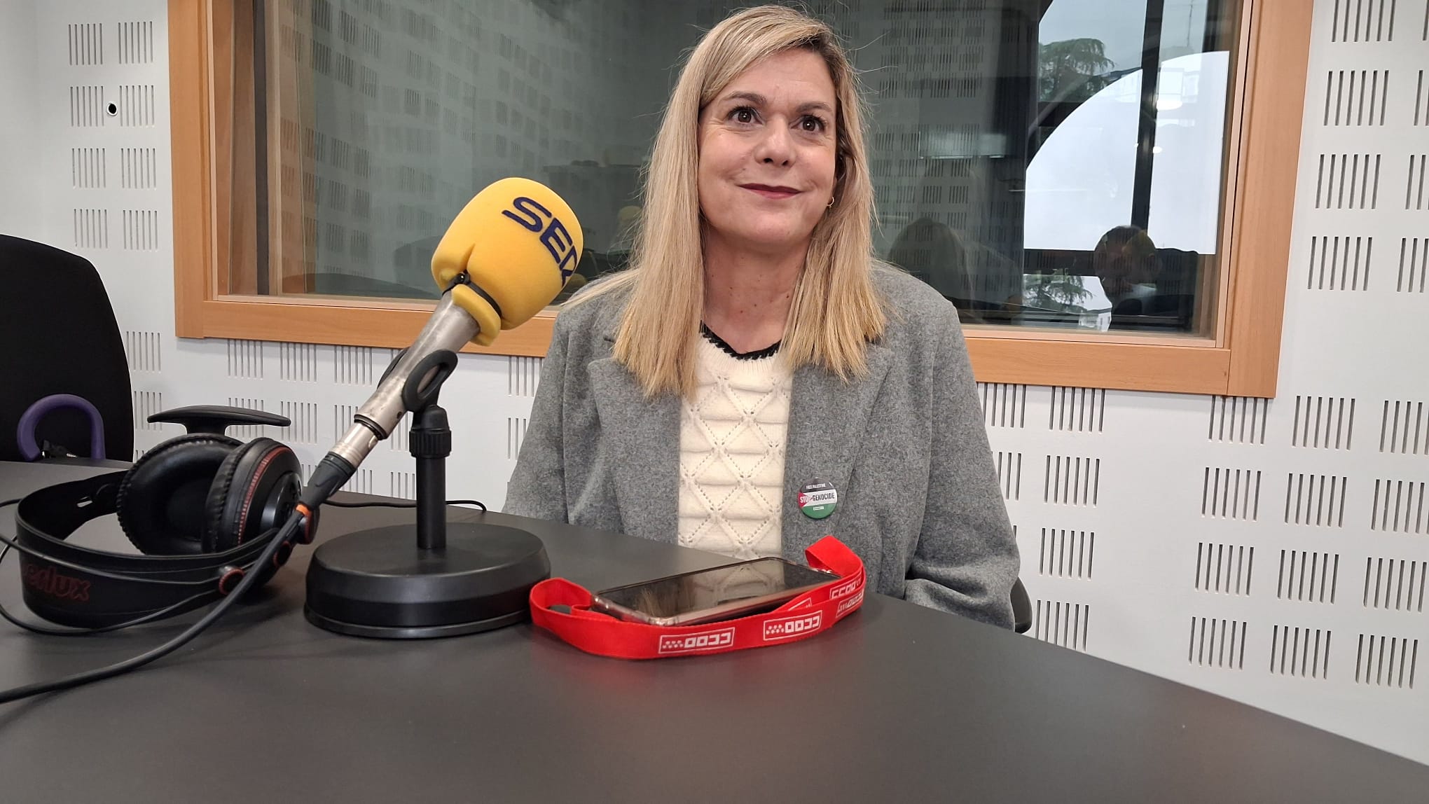 Ángela Hernández, secretaria general de la unión comarcal sur de CCOO Madrid